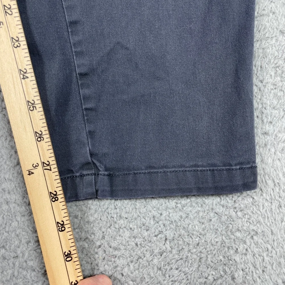 Banana Republic Chino Pants Mens 36x30 Gray Fulton Skinny Stretch Preppy